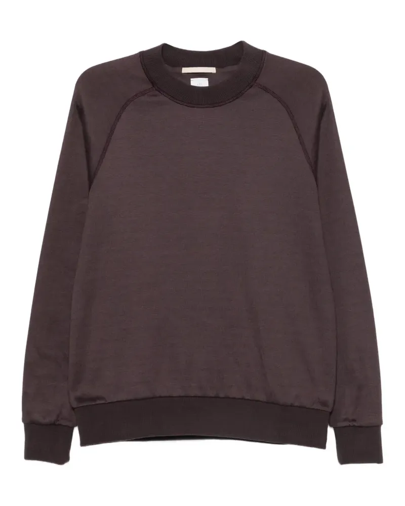 Eleventy Sweatshirt mit seitlichen Streifen - Rot Rot