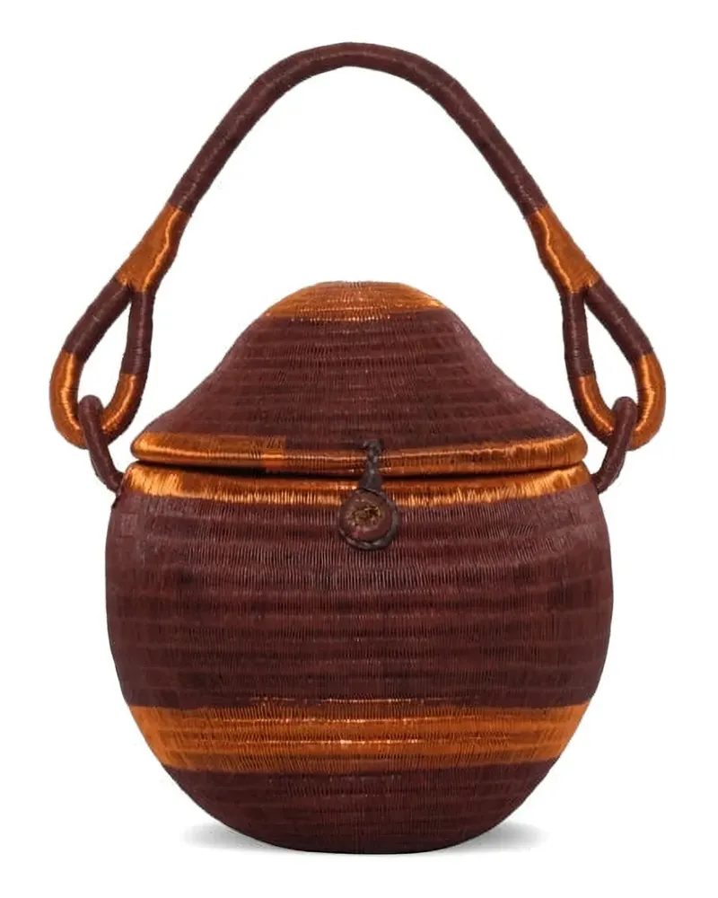 Johanna Ortiz Rooted Grace werregue bucket bag - Braun Braun