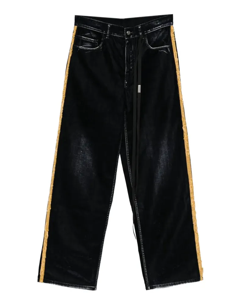 Ann Demeulemeester Hanno Hose aus Samt - Blau Blau