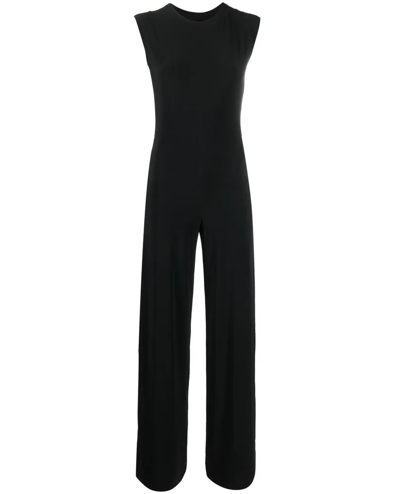 Norma Kamali Ärmelloser Jumpsuit Schwarz