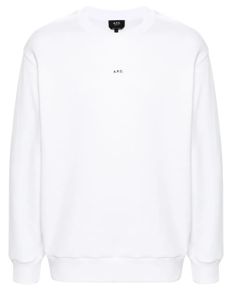 A.P.C. Sweatshirt mit Logo-Print Nude