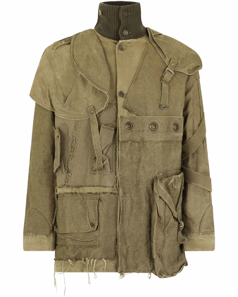 Dolce & Gabbana Jacke in Distressed-Optik - Grün Grün