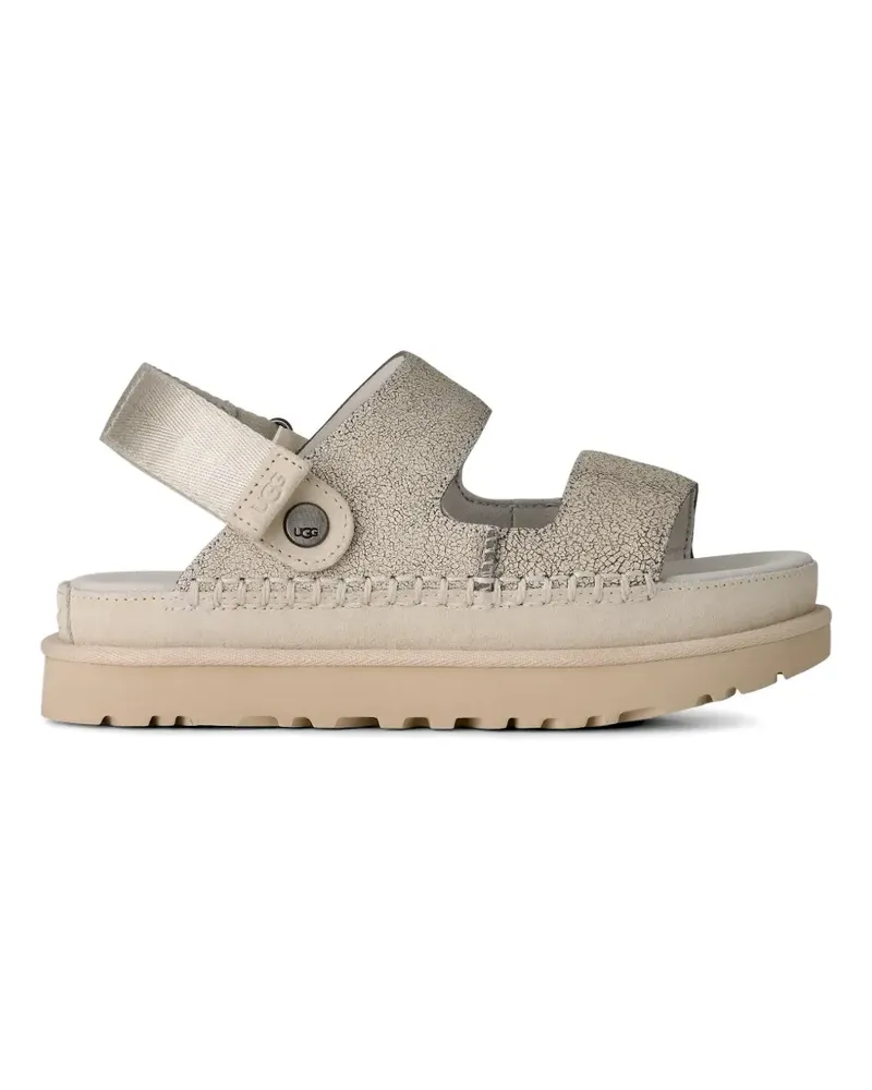 UGG Goldenstar crackle-effect sandals - Nude Nude