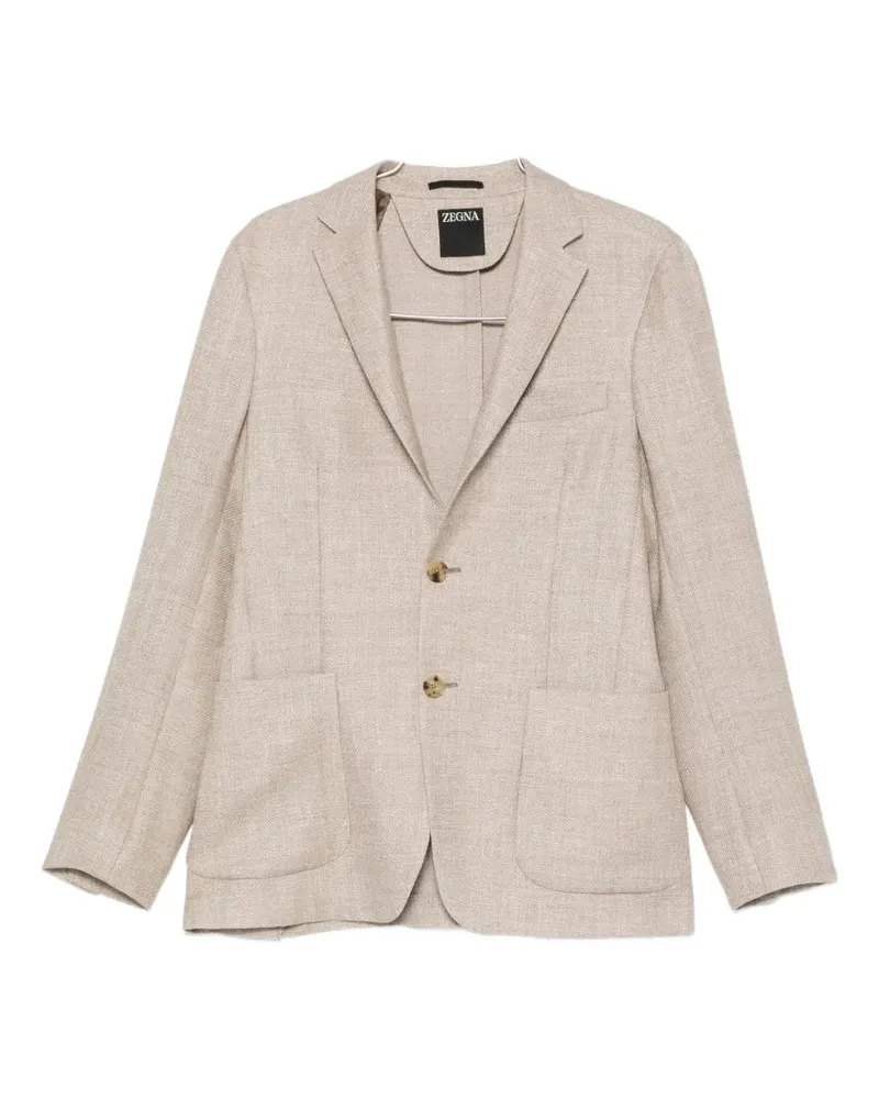 Ermenegildo Zegna two-button single-breasted blazer - Nude Nude