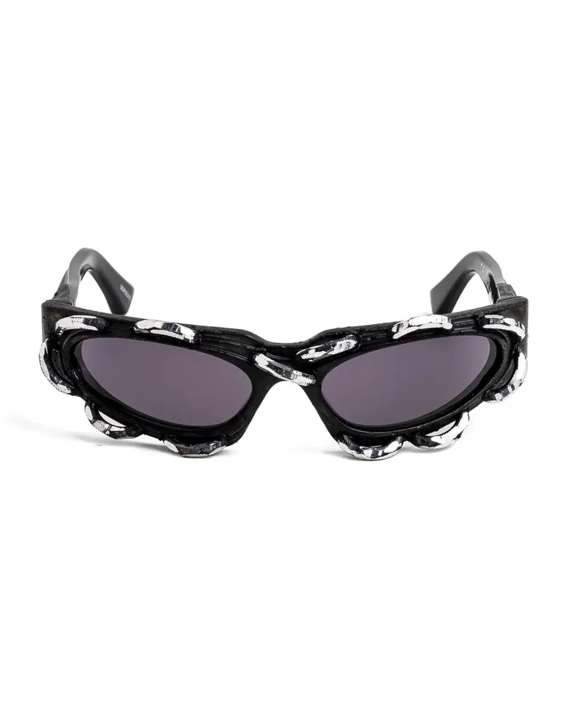 KUBORAUM E21 Gorgone cat-eye frame sunglasses - Schwarz Schwarz