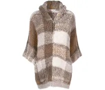 Poncho aus Kaschmir - Nude