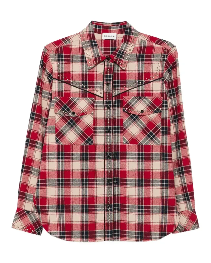 P.A.R.O.S.H. P.A.R.O H. stud-embellished shirt - Rot Rot