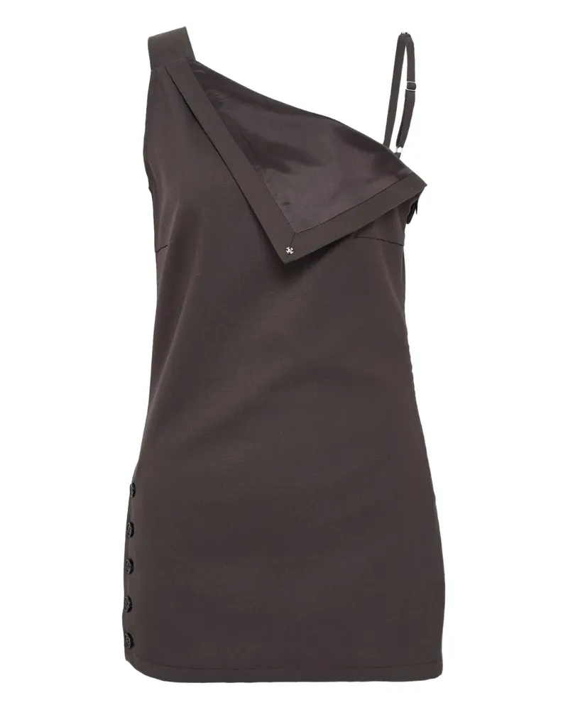 BONBOM asymmetric sleeveless top - Braun Braun