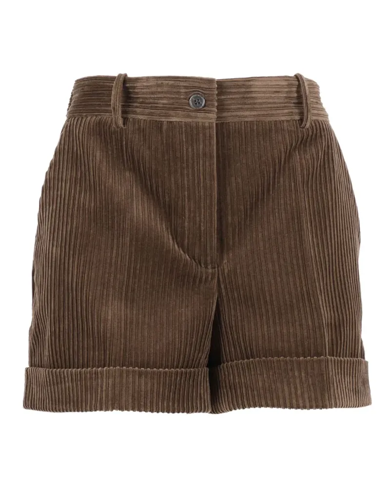 P.A.R.O.S.H. P.A.R.O H. Shorts mit Bundfalten - Braun Braun