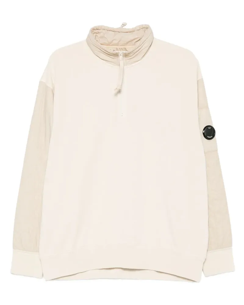C.P. Company Sweatshirt mit gestepptem Einsatz - Nude Nude