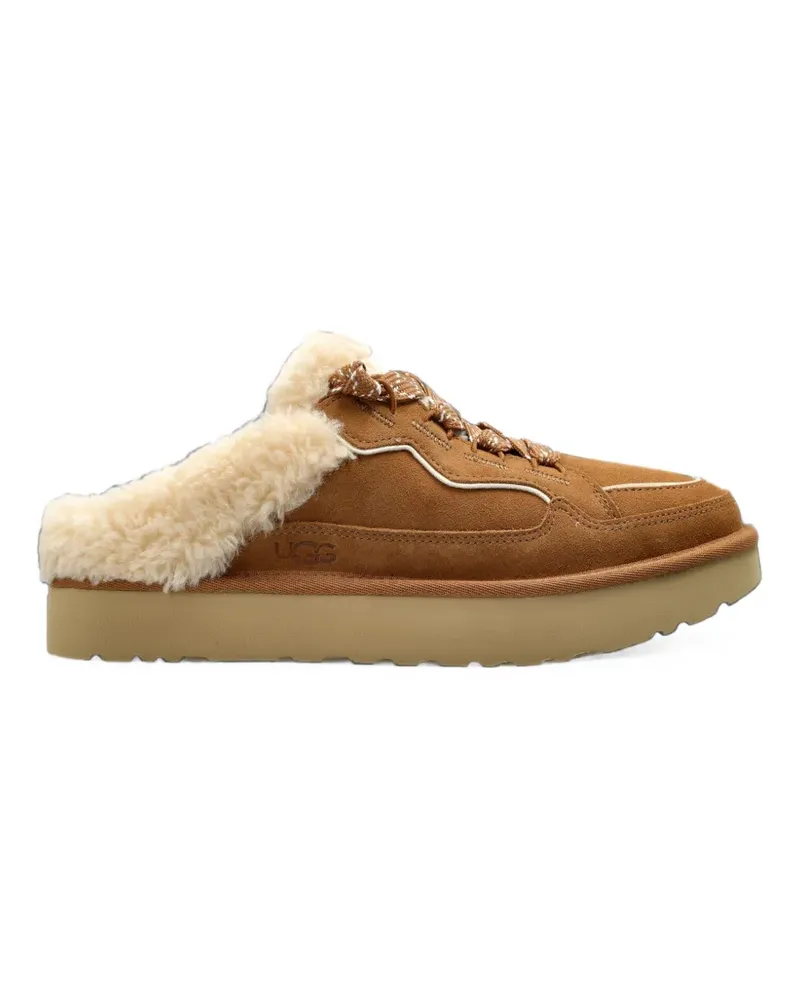 UGG Lowmel shearling-trim slippers - Braun Braun