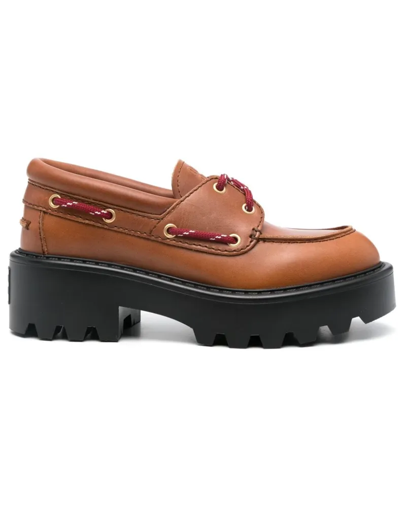 Miu Miu Loafer aus Leder - Braun Braun