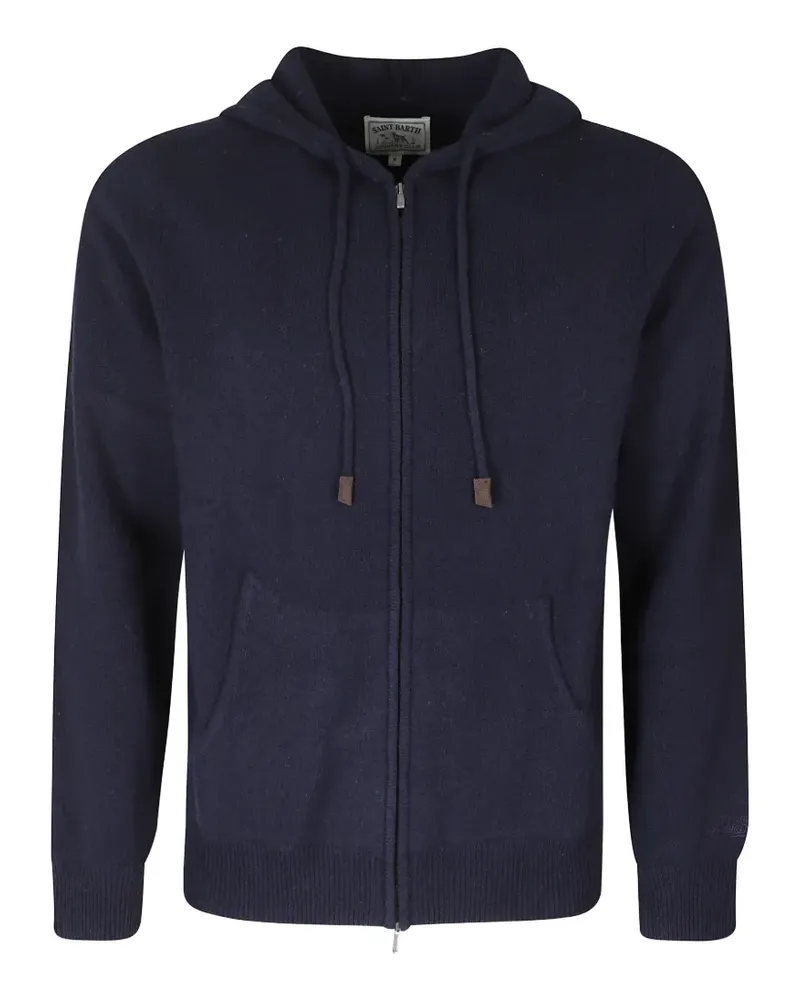 MC2 Saint Barth lambswool zip-up hoodie - Blau Blau