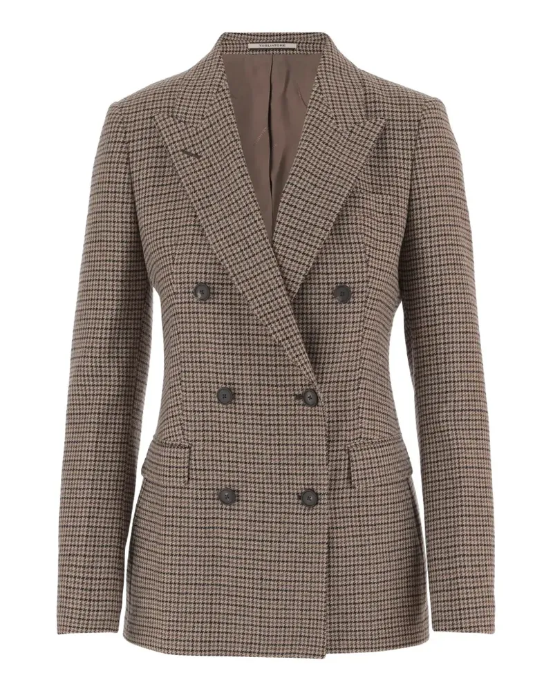 Tagliatore Parigi Blazer mit Hahnentrittmuster - Braun Braun