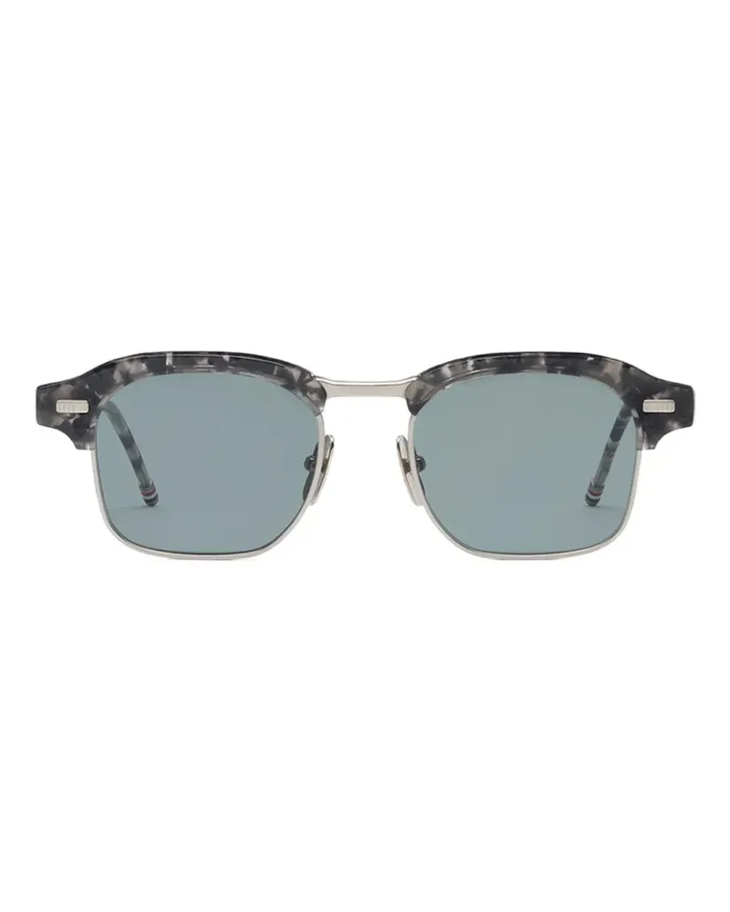 Thom Browne tortoiseshell-effect browline-frame sunglasses - Grau Grau