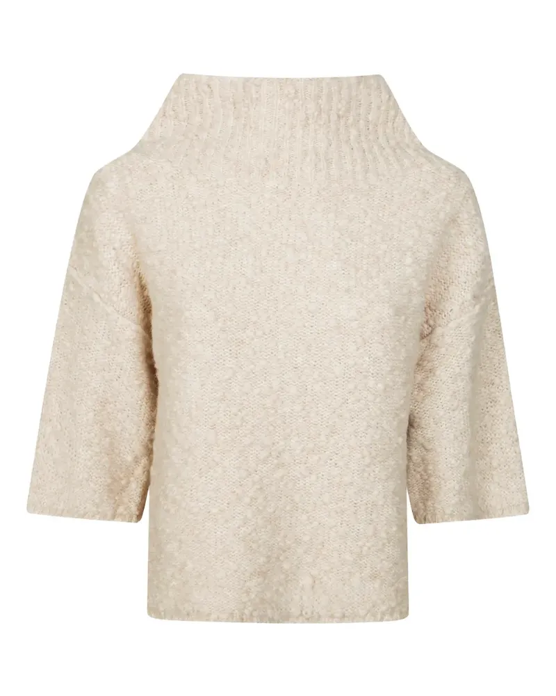 Max Mara Pullover mit Stehkragen - Nude Nude