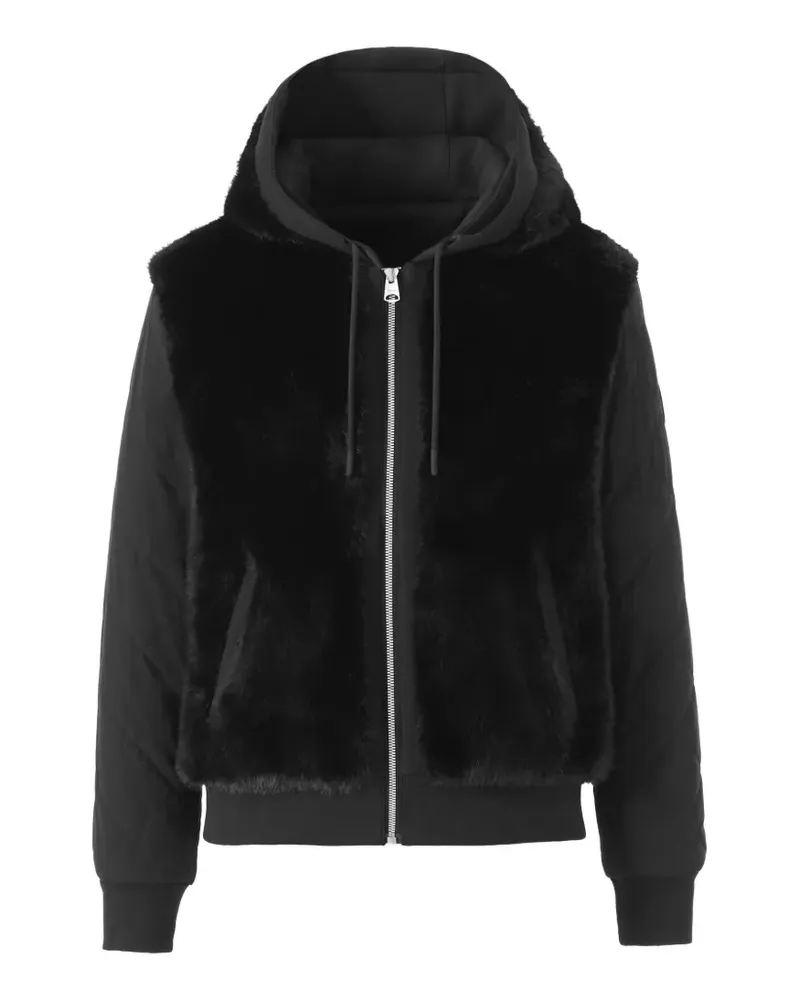 Mackage Gesteppte Gwendal Kapuzenjacke aus Faux Fur - Schwarz Schwarz