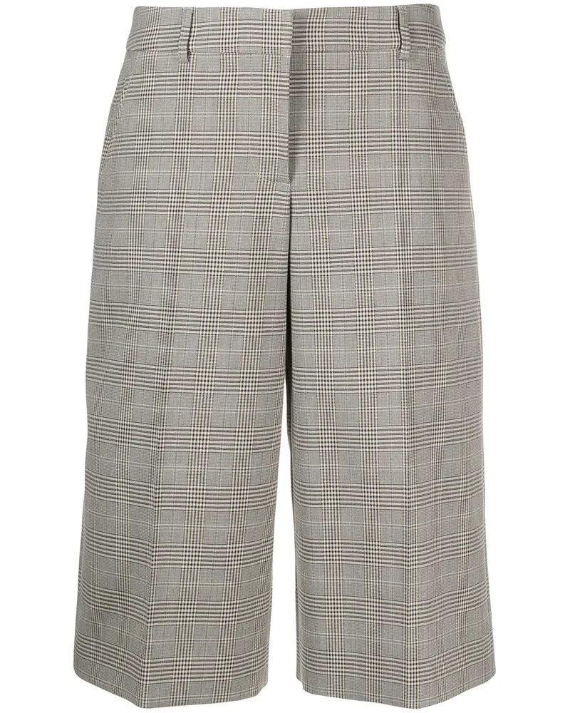 Moschino Cropped-Hose mit Check - Grau Grau