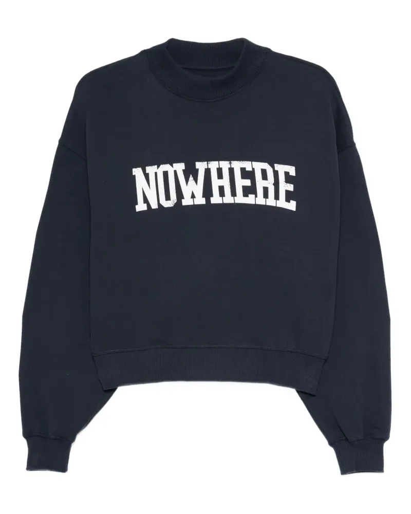 The New Society Sweatshirt mit Slogan-Print - Blau Blau