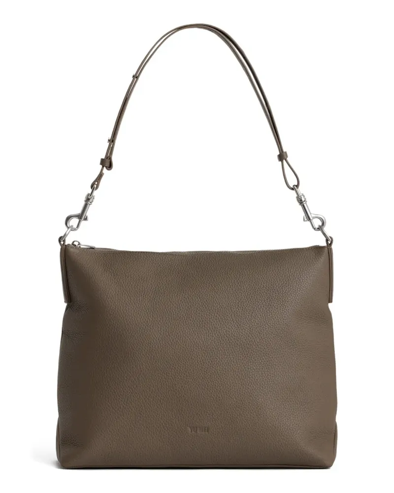 YU MEI Braidy Schultertasche mit verstellbarem Riemen - Braun Braun