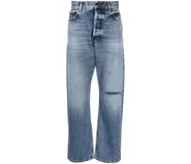 Gerade Jeans mit Stone-Wash-Effekt