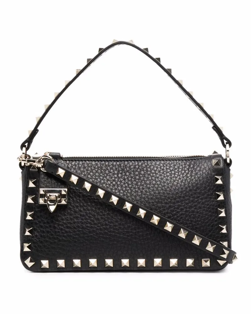 Valentino Garavani Kleine Rockstud Umhängetasche - Schwarz Schwarz