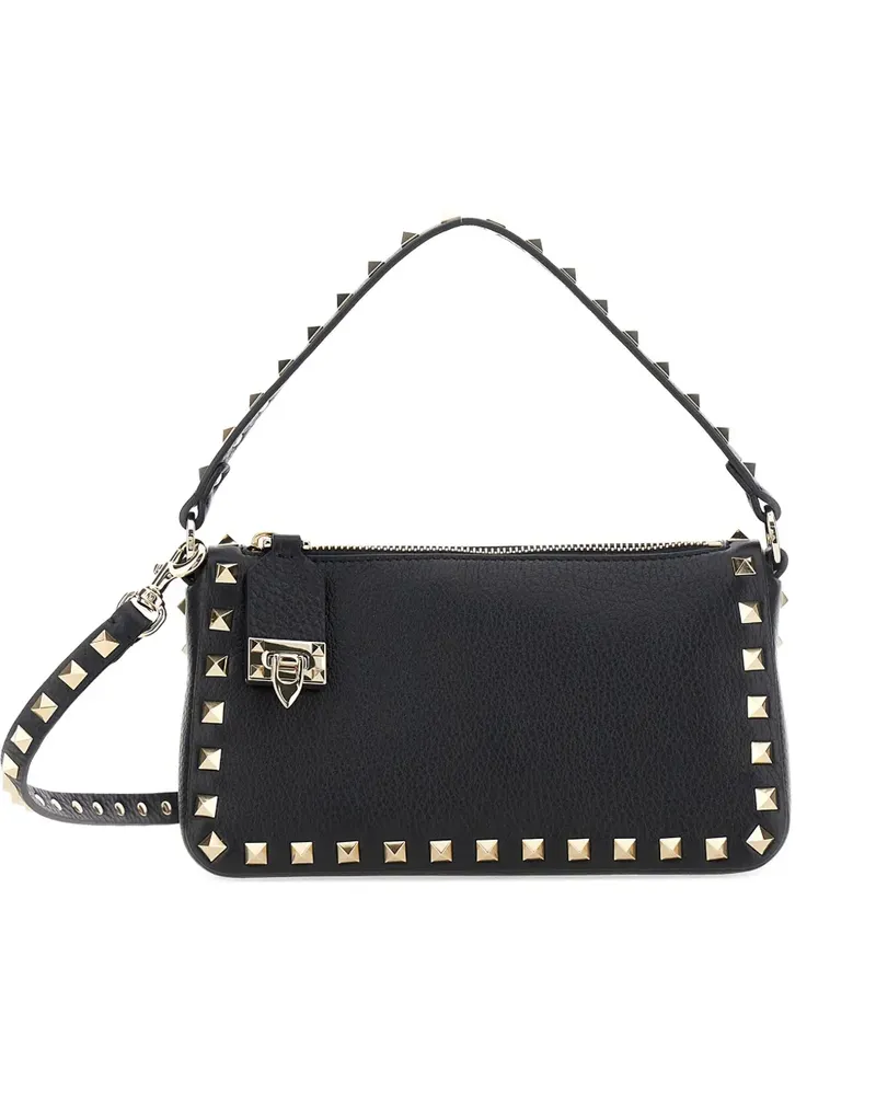 Valentino Garavani Kleine Rockstud Umhängetasche - Schwarz Schwarz