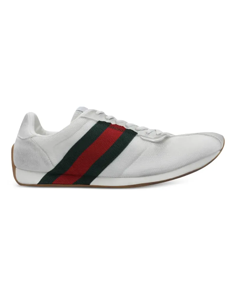 Gucci Tempo Sneakers mit Webstreifen - Weiß Weiß