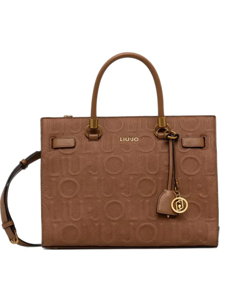 Liu Jo logo-embossed tote bag - Braun Braun