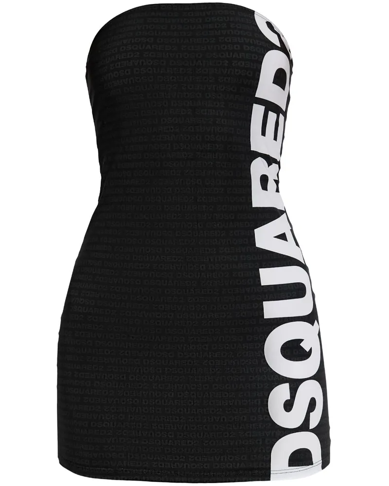 Dsquared2 Minikleid mit Logo Schwarz