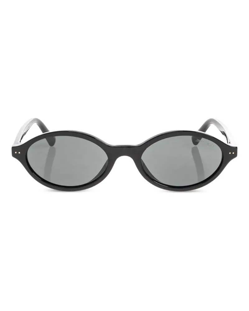 Jimmy Choo geometric-frame sunglasses - Schwarz Schwarz