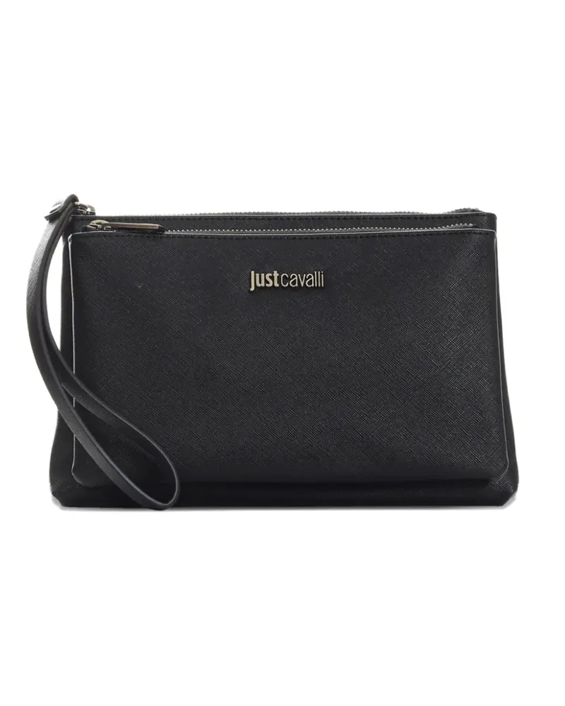 Just Cavalli Clutch mit Logo - Schwarz Schwarz