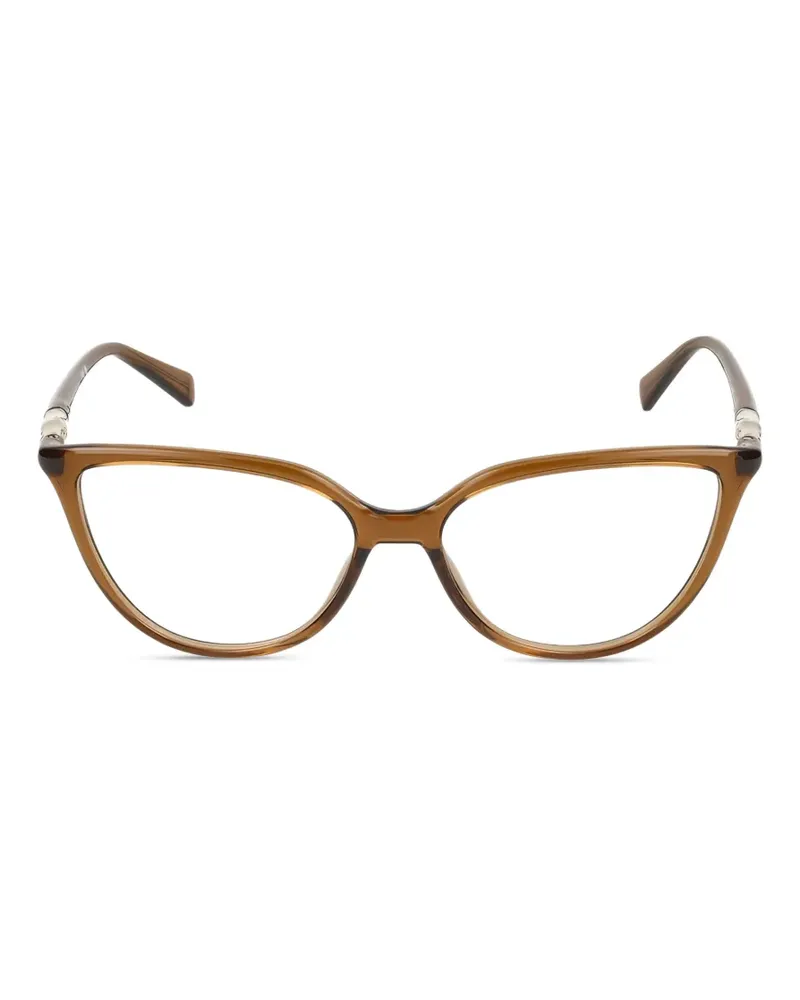 Longchamp Brille mit Cat-Eye-Gestell - Braun Braun