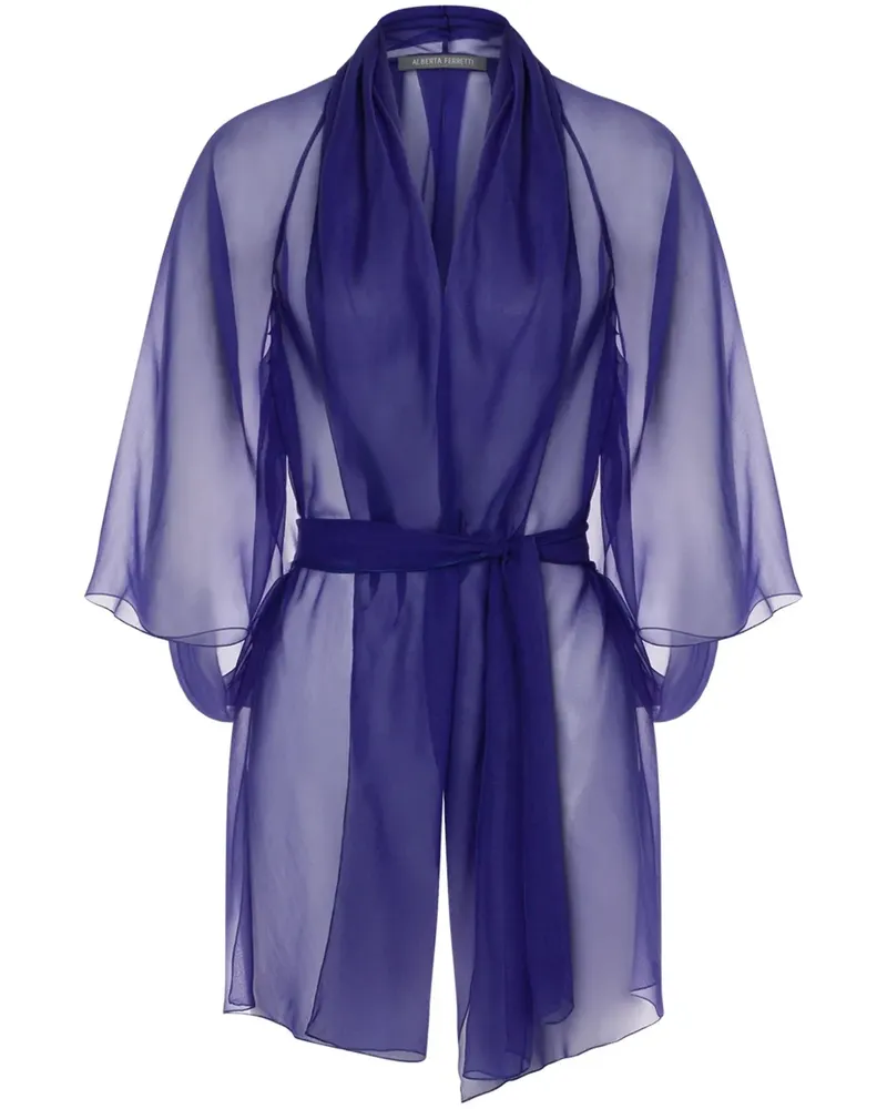 Alberta Ferretti Jacke aus Seide - Blau Blau