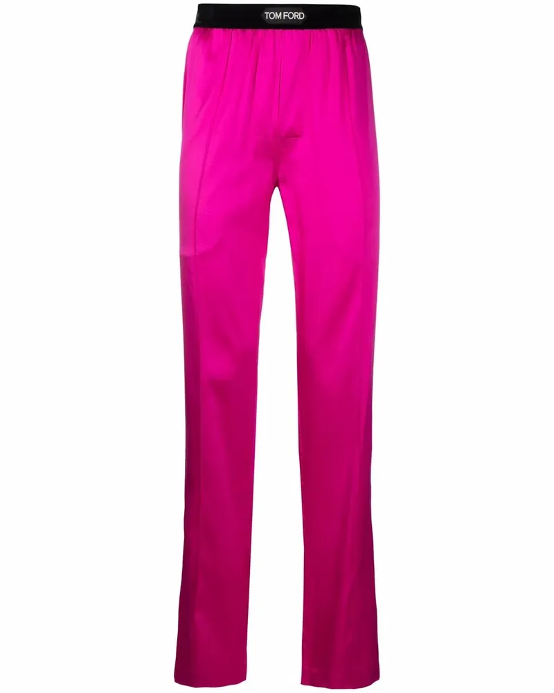 Tom Ford Hose mit Logo-Bund - Rosa Rosa