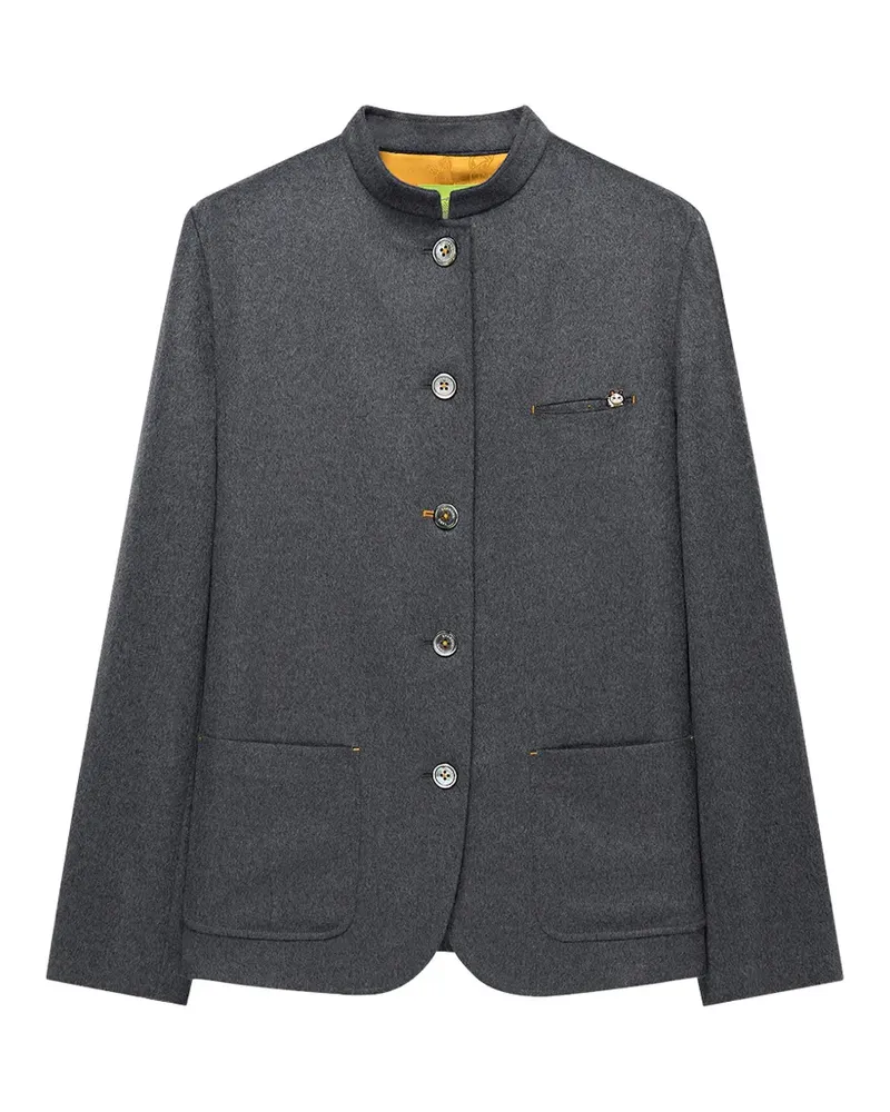 Shanghai Tang Lucky Egg Jacke mit Mandarinkragen - Grau Grau