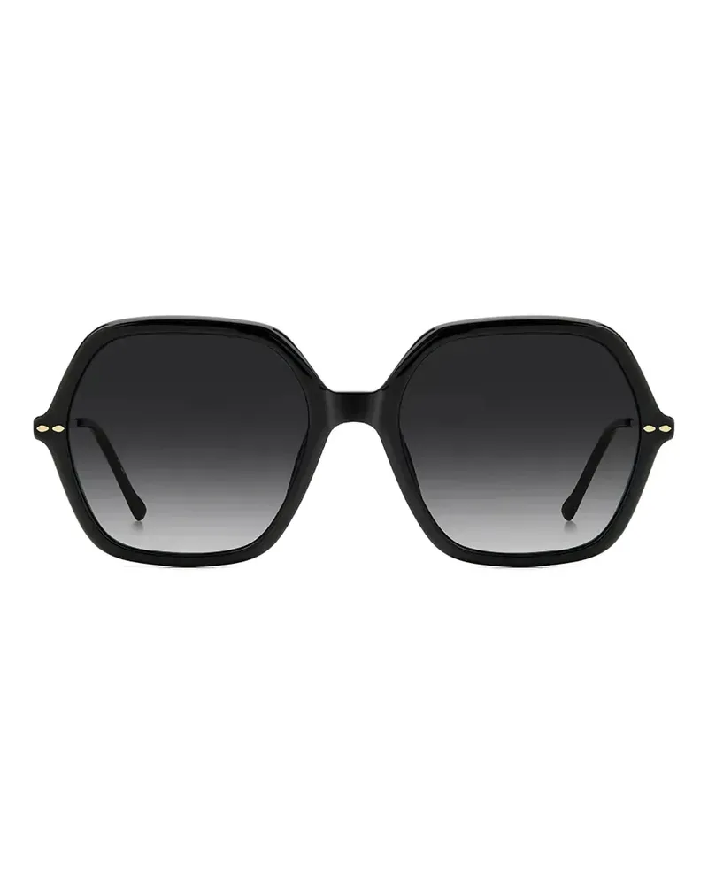 Isabel Marant Sonnenbrille mit Logo-Gravur - Schwarz Schwarz