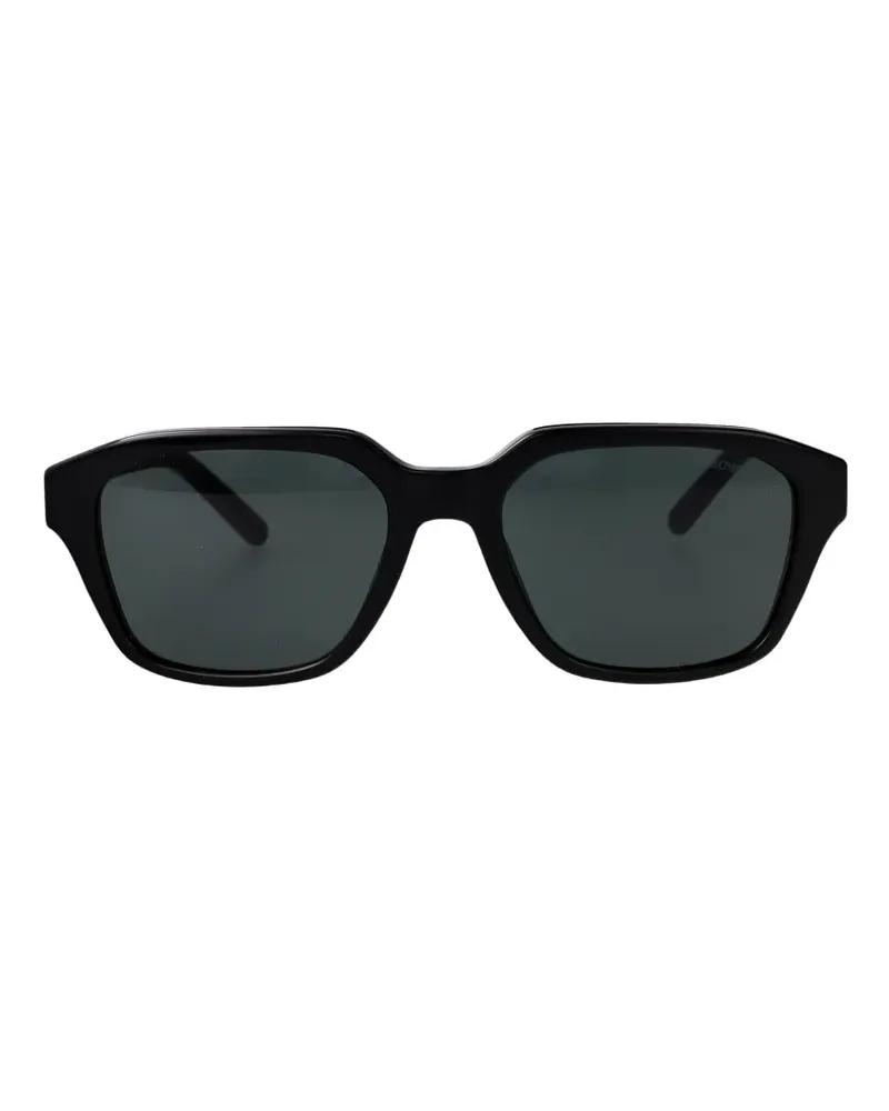 Emporio Armani geometric-frame sunglasses - Schwarz Schwarz