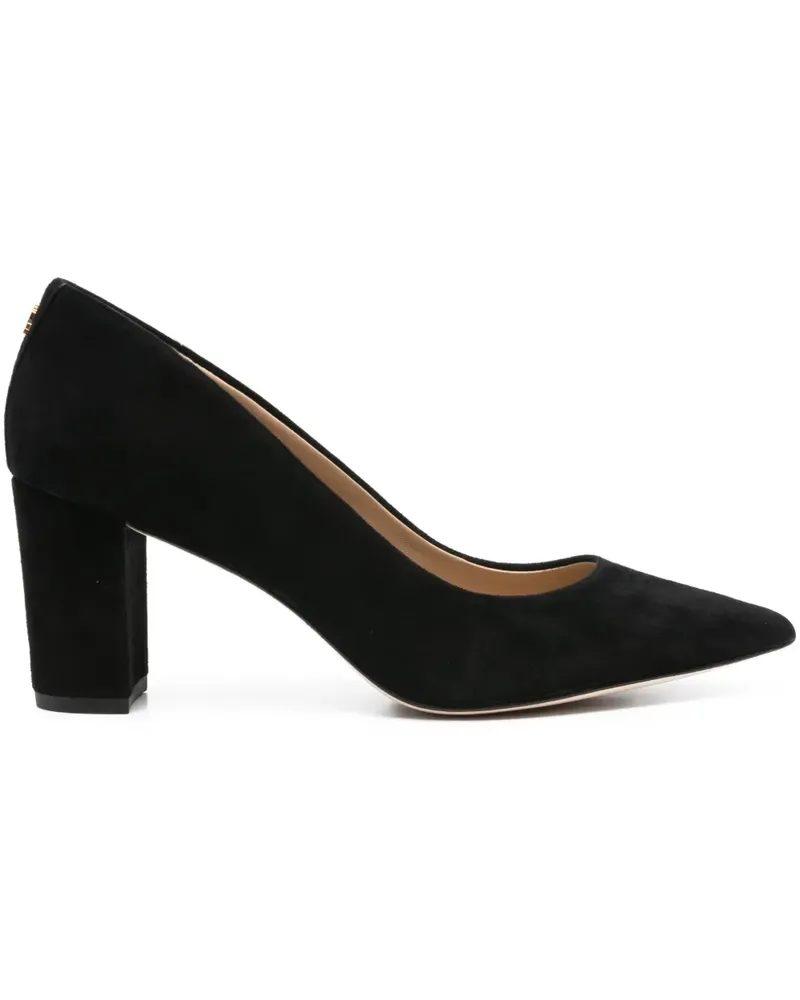 Ralph Lauren Spitze Lanette Pumps aus Wildleder 70mm - Schwarz Schwarz