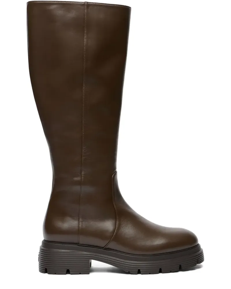 Stuart Weitzman Hudson Lite Stiefel mit Reißverschluss 40mm - Braun Braun