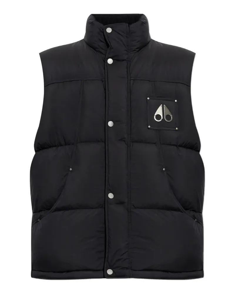 Moose Knuckles Everest quilted logo-plaque gilet - Schwarz Schwarz