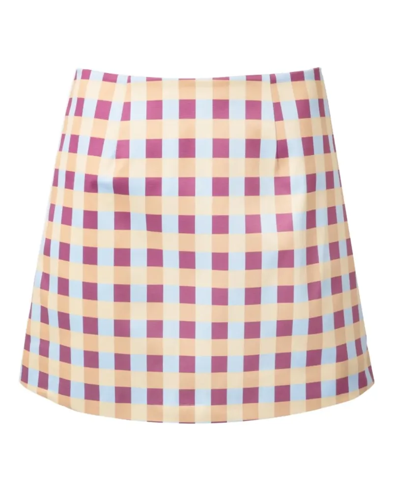 LHD ingham citadelle check pattern skirt - Nude Nude