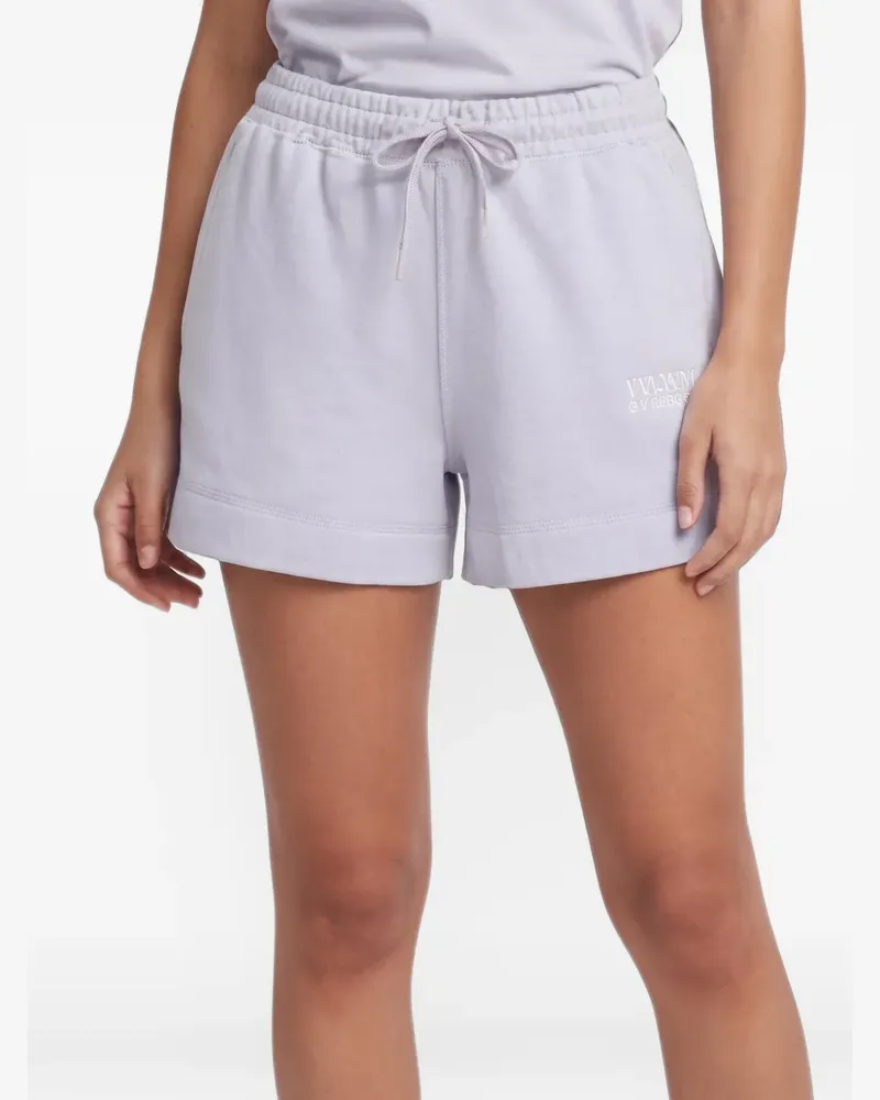 Ganni Shorts mit Kordelzug - Violett Violett