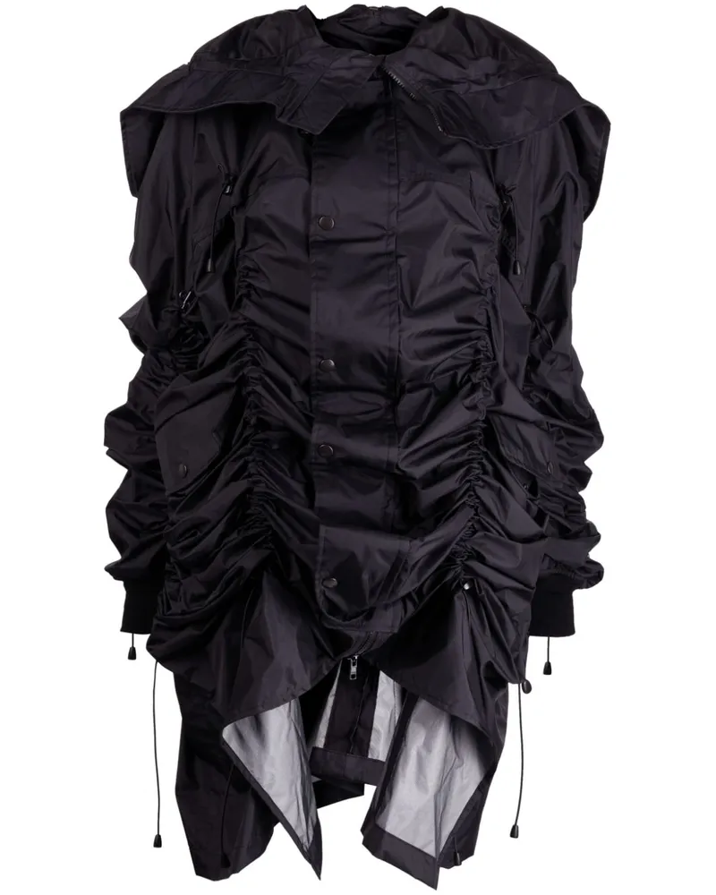 Junya Watanabe Jacke mit gerafftem Detail - Schwarz Schwarz