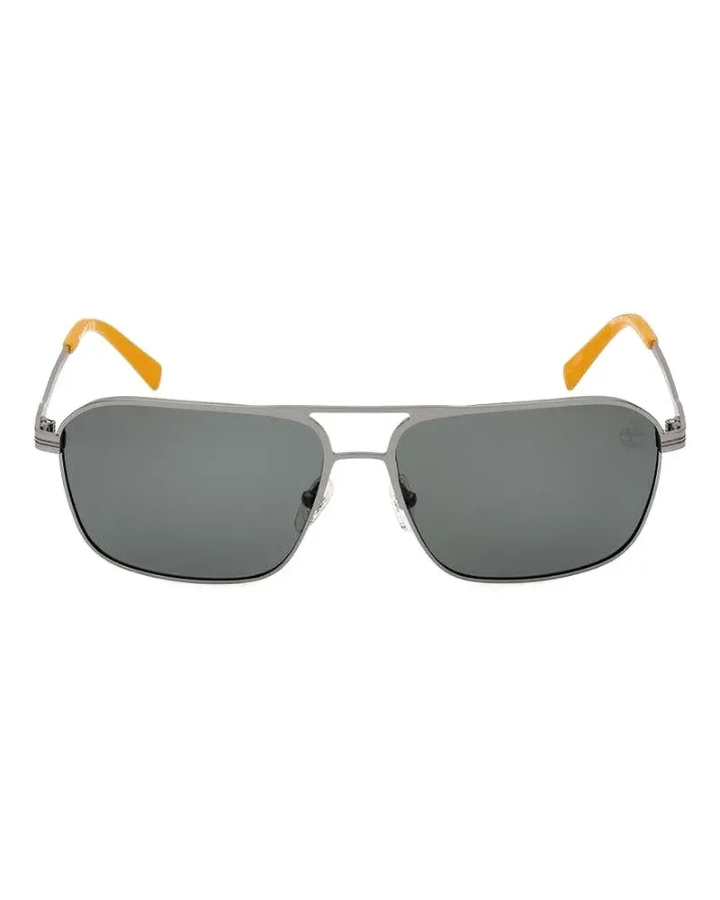 Timberland matte-finish pilot-frame sunglasses - Grau Grau
