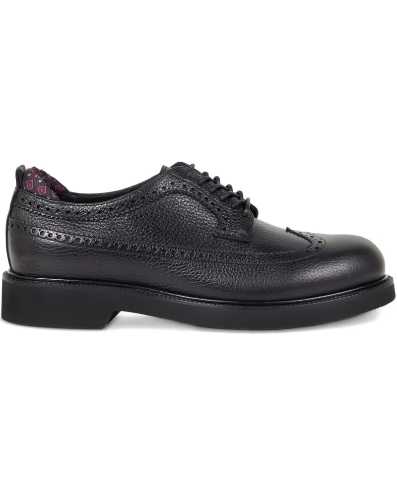 Etro Derby-Schuhe mit Budapestermuster - Schwarz Schwarz