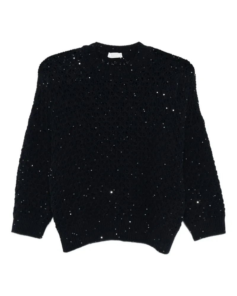 Peserico Pullover mit Pailletten - Blau Blau