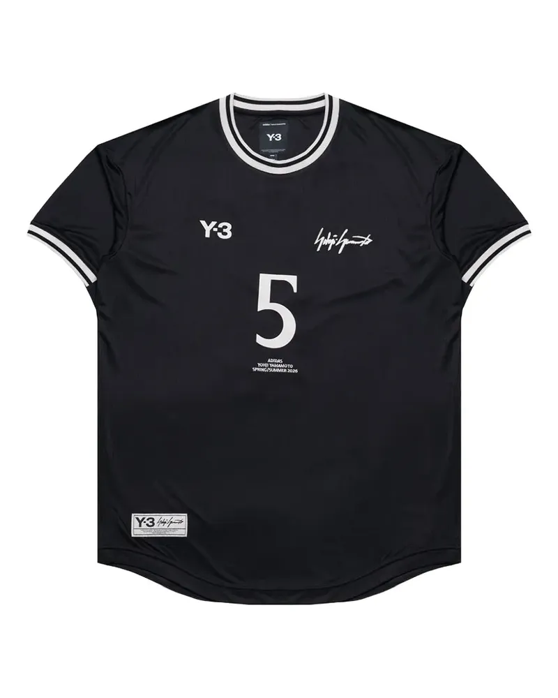 Y-3 Elite 5 Football-T-Shirt - Schwarz Schwarz