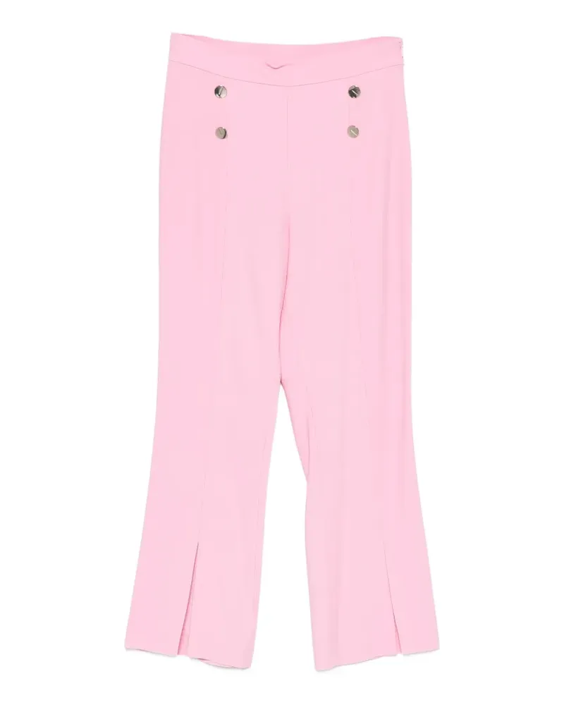 Simona Corsellini Hose mit Schlitz und Zierknöpfen - Rosa Rosa
