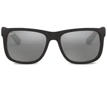 Rechteckige Sonnenbrille - Schwarz